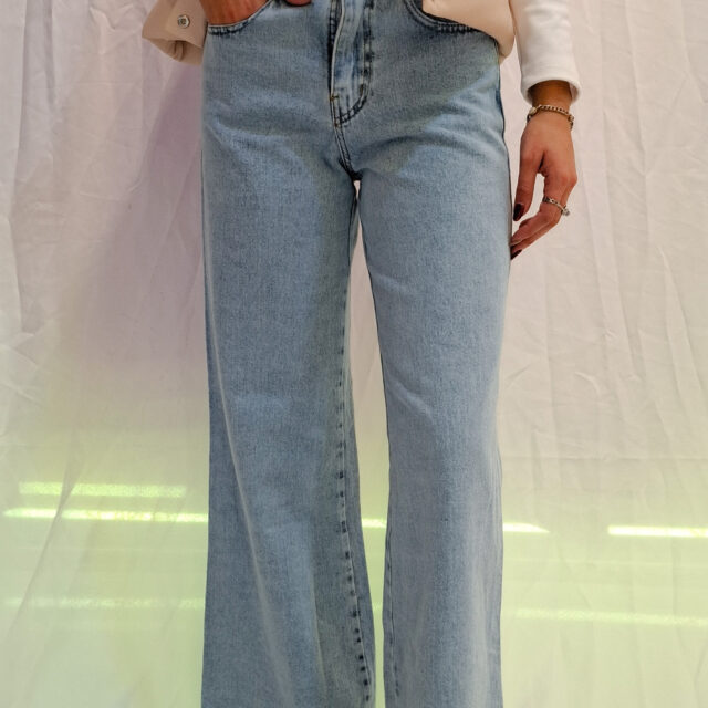 Jean wide leg celeste