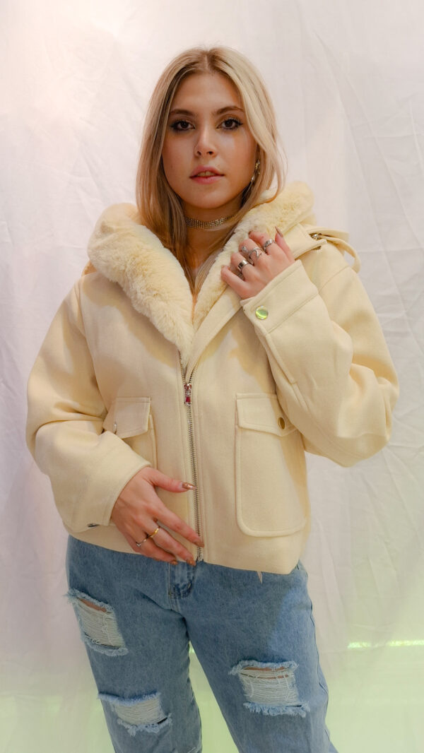 Campera de paño con capucha - Image 5