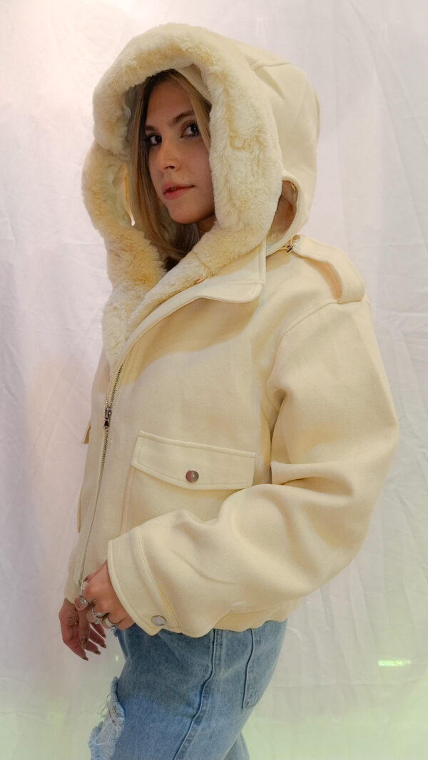 Campera de paño con capucha - Image 4
