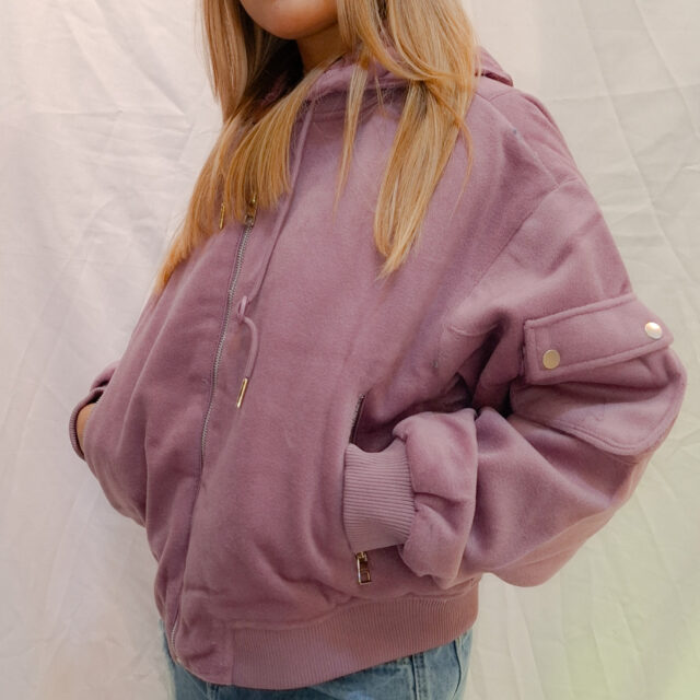 Campera de paño con puños