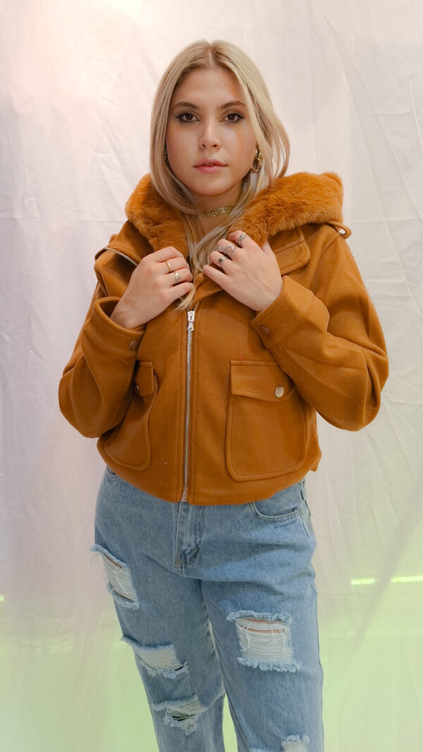 Campera de paño con capucha - Image 2
